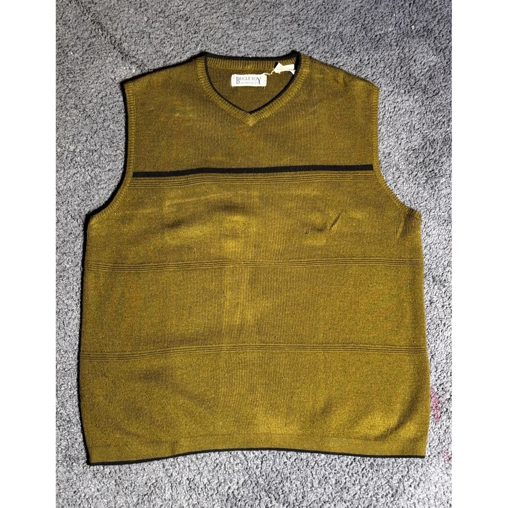 Vintage Bugle Boy Vest - Brown/Green - Size L